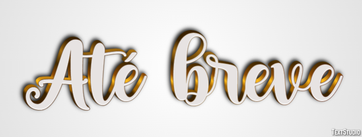 Até breve Effet de Texte
