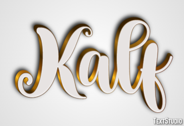 Kalf Texteffekt