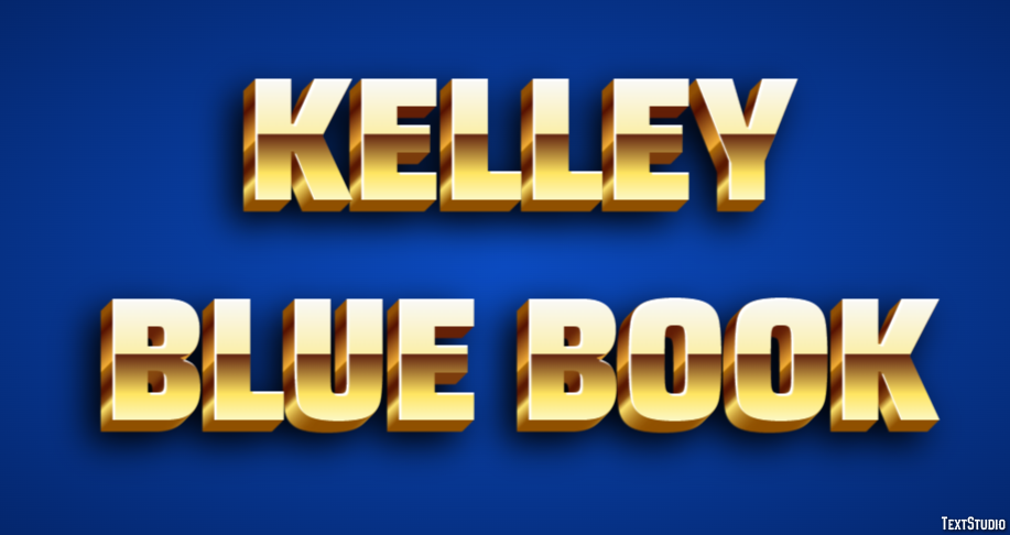 Kelley Blue Book Text Effect