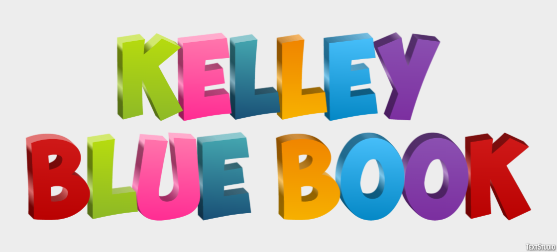 Kelley Blue Book Text Effect