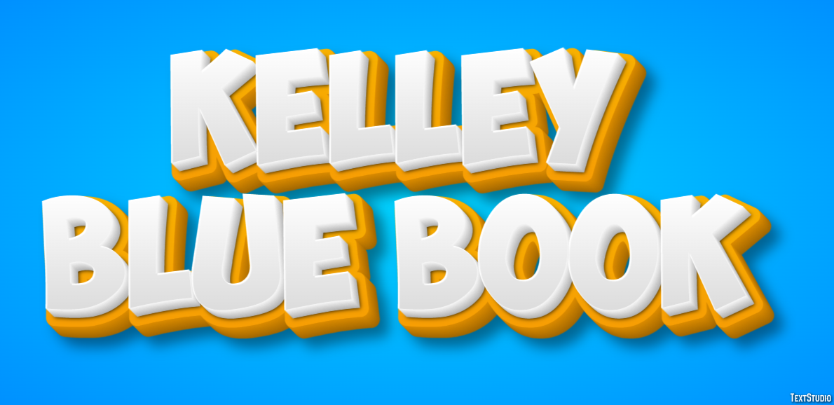 Kelley Blue Book Text Effect