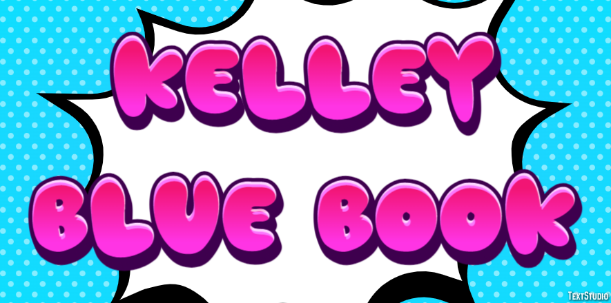 Kelley Blue Book Text effect