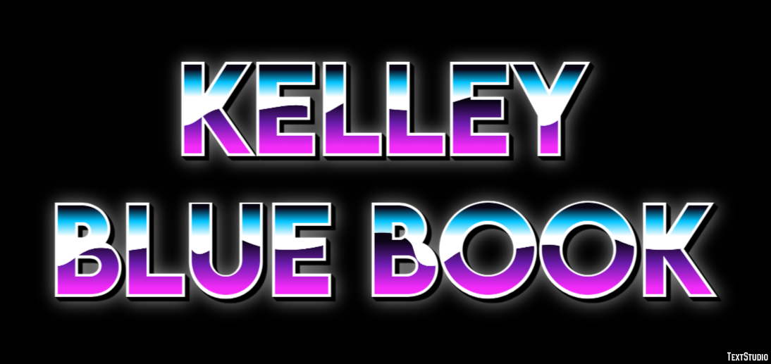Kelley Blue Book Text effect
