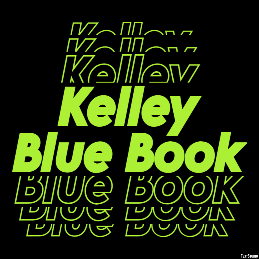 Kelley Blue Book Text Effect