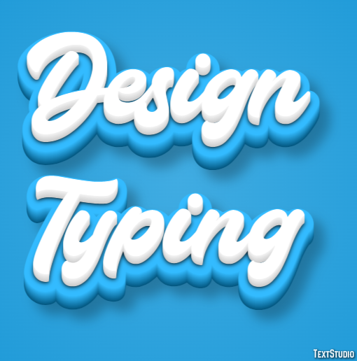 Design Typing Эффект текста