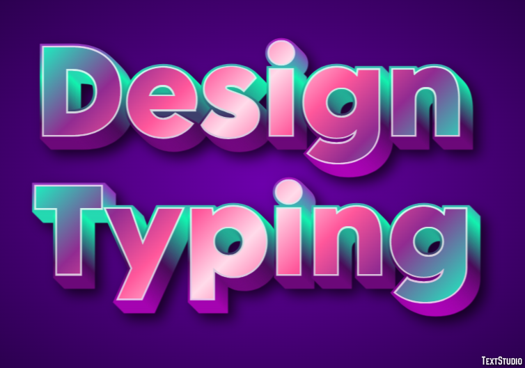 Design Typing Эффект текста