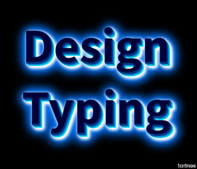Design Typing Эффект текста