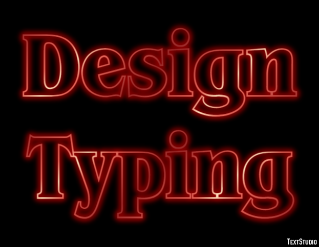 Design Typing Эффект текста