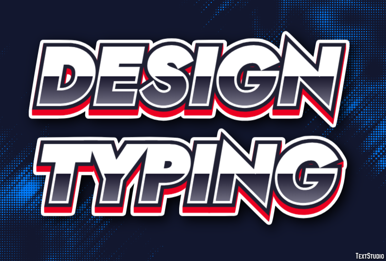 Design Typing Эффект текста