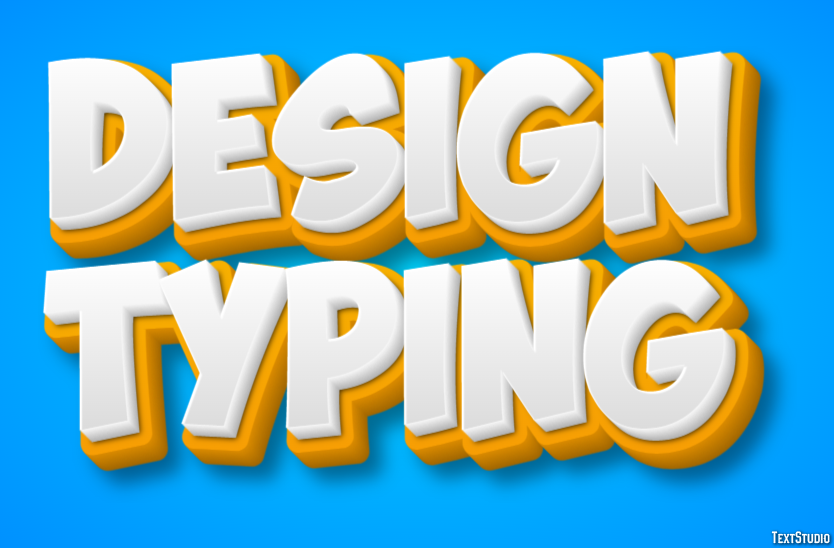 Design Typing Эффект текста