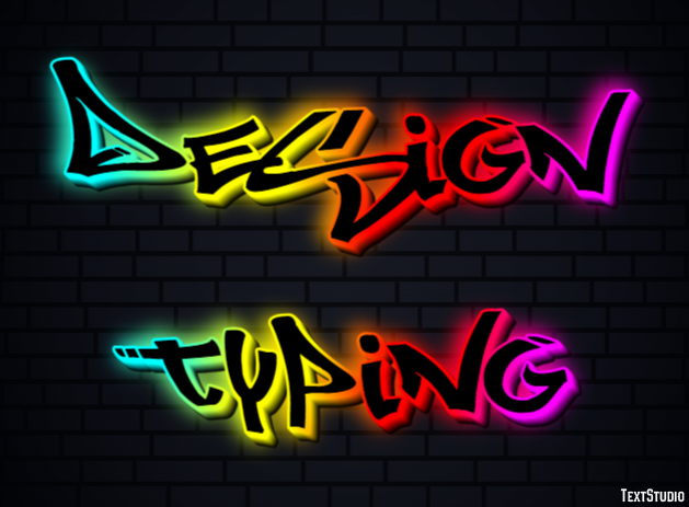Design Typing Эффект текста