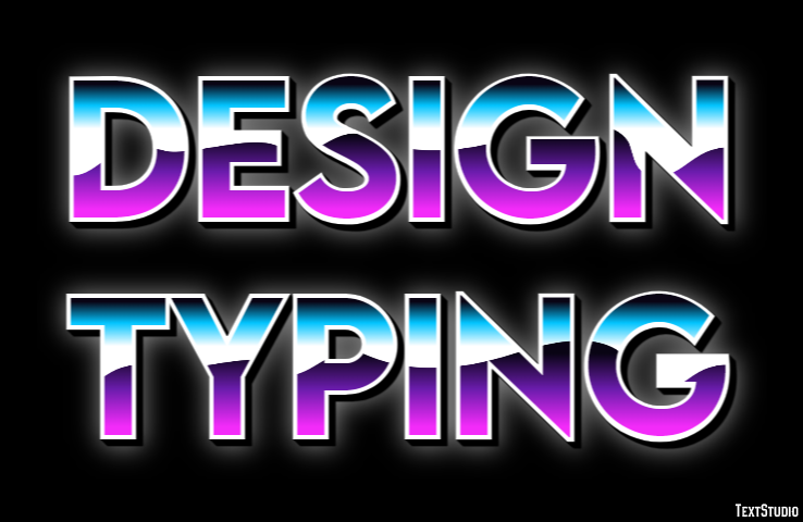 Design Typing Эффект текста