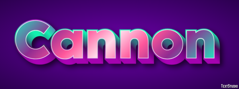 Cannon Text Effect
