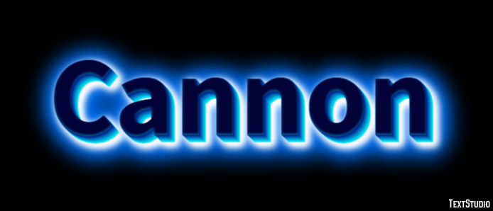 Cannon Tekst Effect