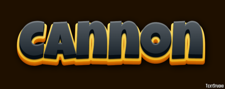 Cannon Text Effect