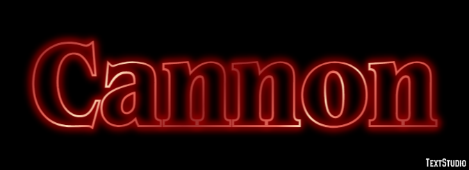 Cannon Text Effect