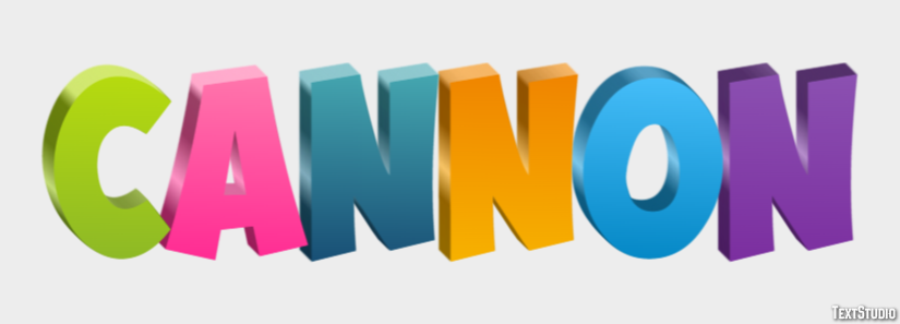 Cannon Text Effect