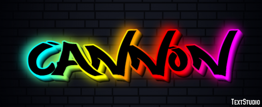 Cannon Text Effect