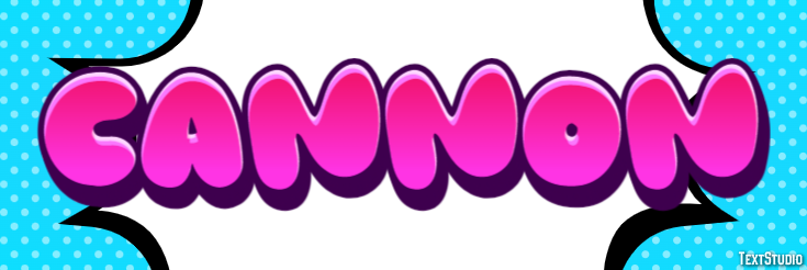 Cannon Tekst Effect