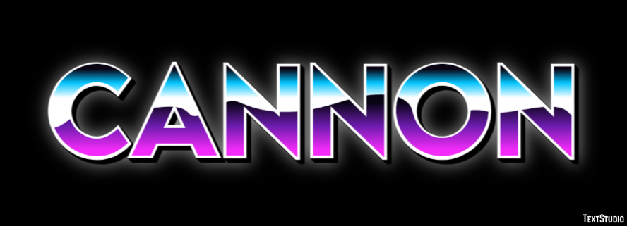 Cannon Эффект текста