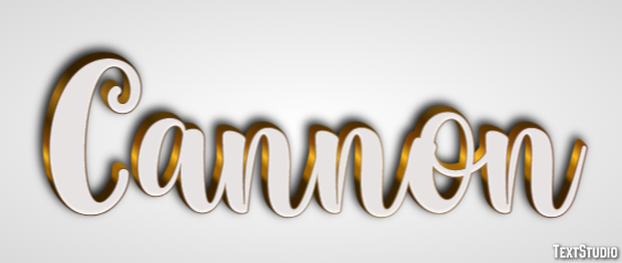 Cannon Text effect