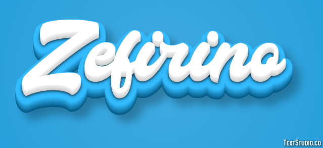 Zefirino Effetto testo