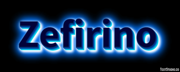Zefirino Effetto testo