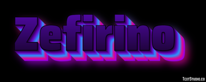 Zefirino Effetto testo
