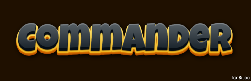 Commander Text Effect