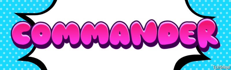 Commander Texteffekt
