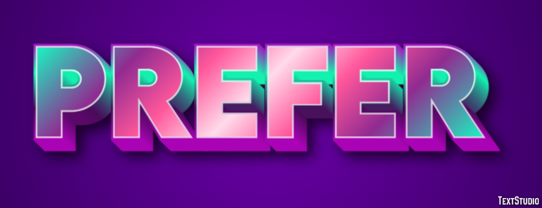 Prefer Text Effect