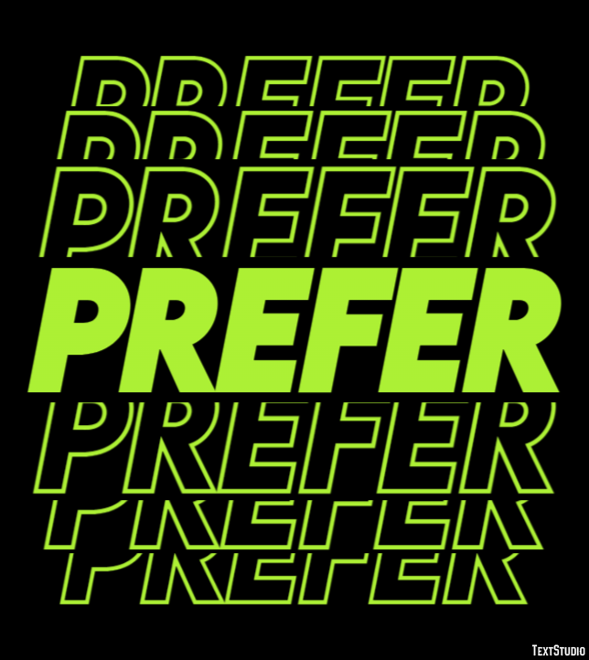 Prefer Text Effect