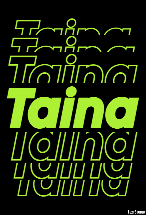 Taina Efeito de texto