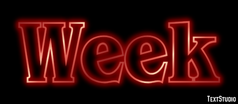 Week Text Effect
