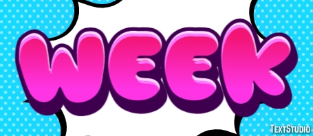 Week Text Effect