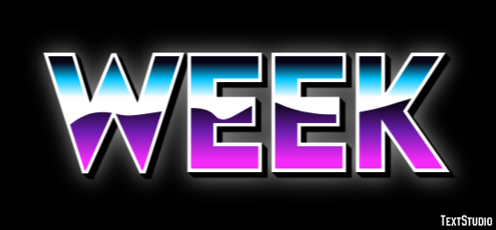 Week Text Effect
