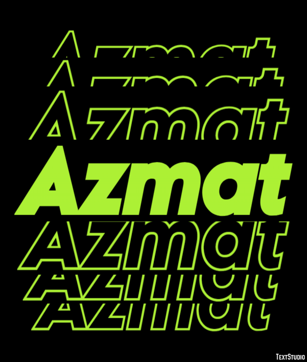 Azmat Text Effect