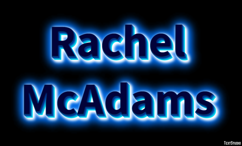 Rachel McAdams Text Effect