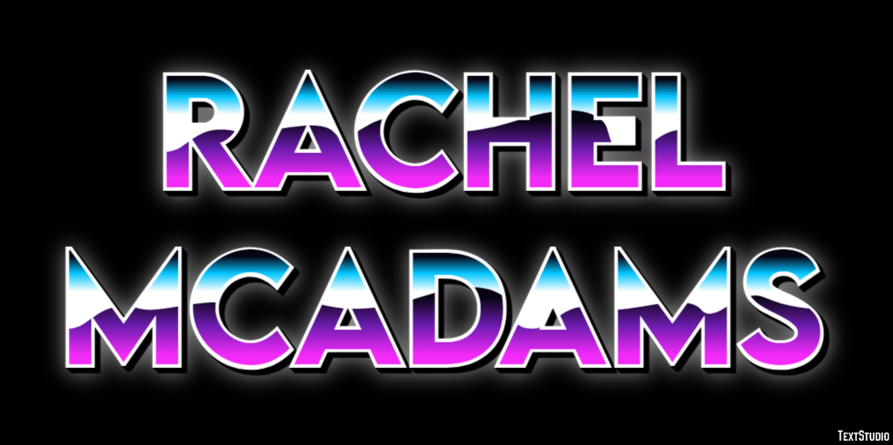 Rachel McAdams Efeito de texto