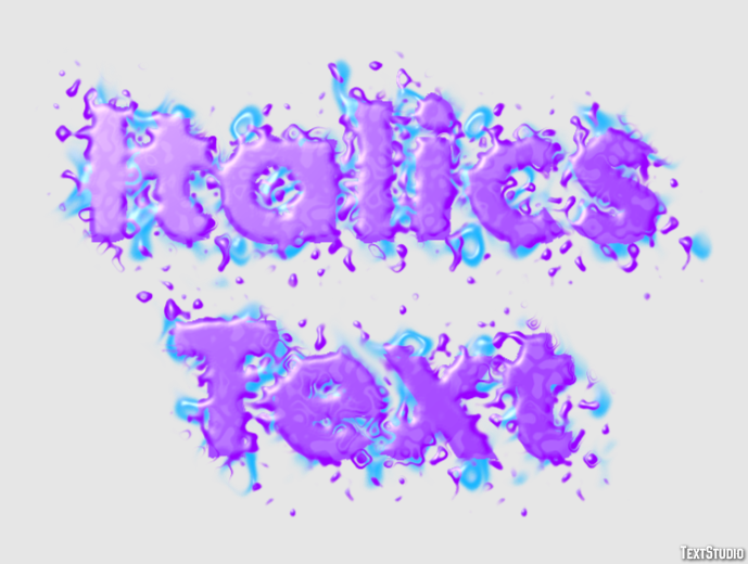 Italics Text Text Effect