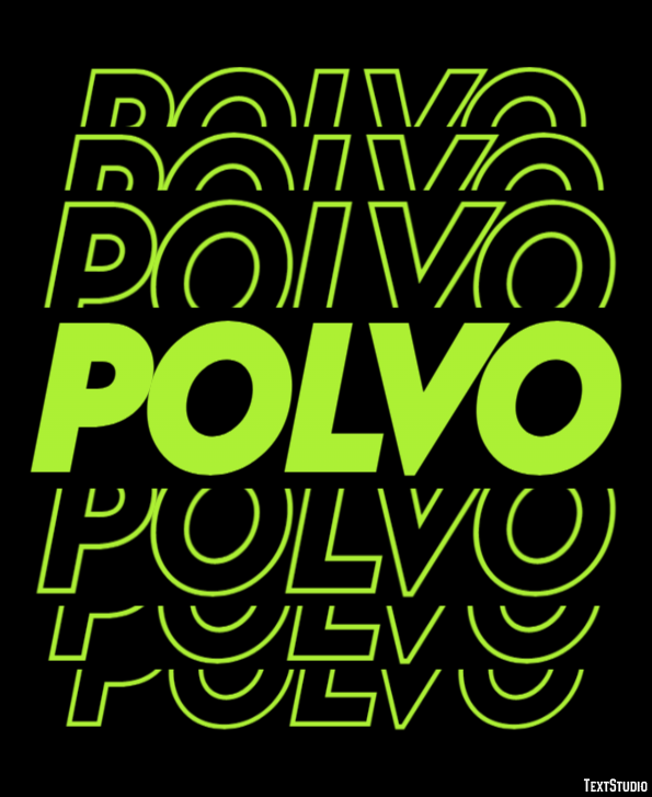 Polvo Текстовый эффект