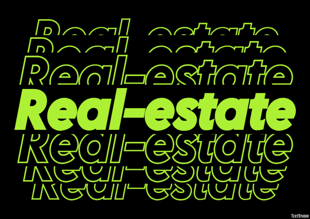 Real-estate Efeito de texto