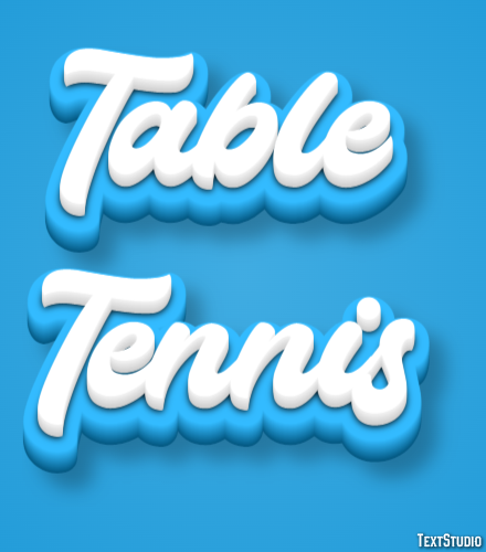 Table Tennis Text Effect