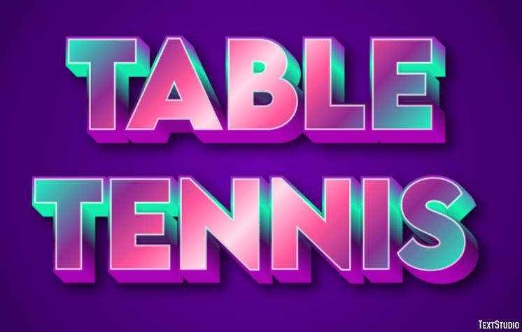 Table Tennis Text Effect