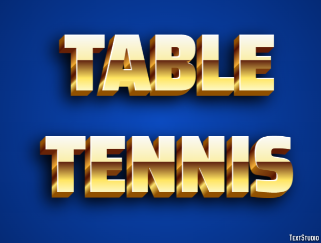 Table Tennis Text Effect