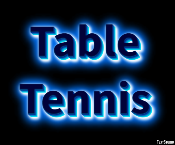 Table Tennis Text Effect