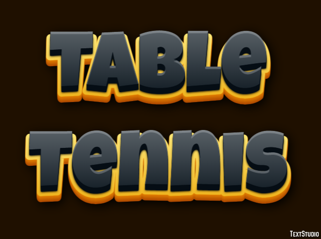 Table Tennis Text Effect