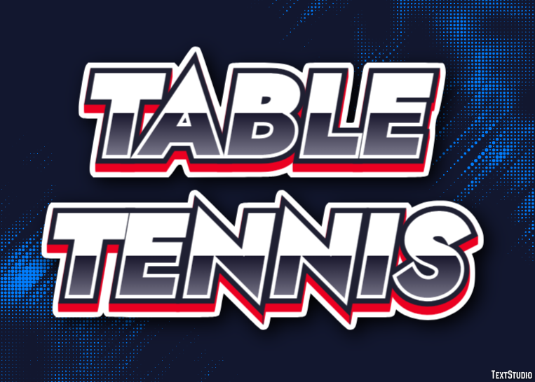 Table Tennis Text Effect