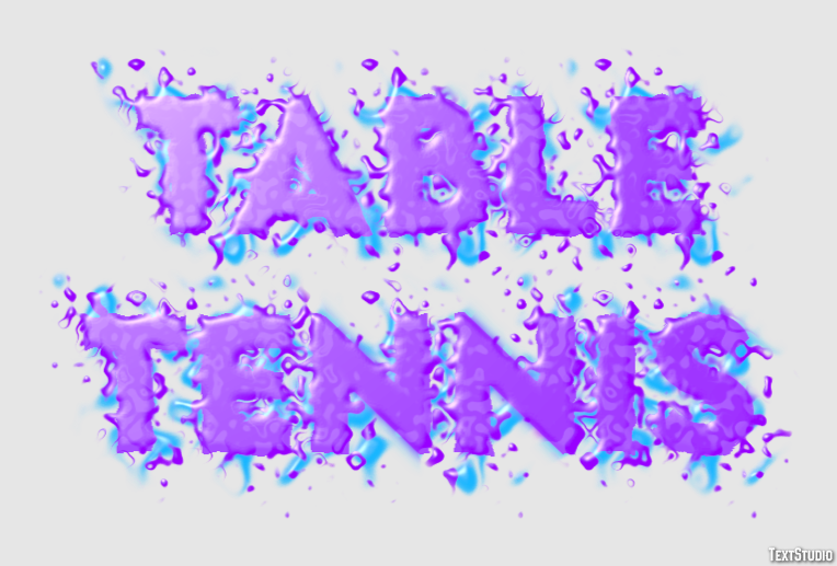 Table Tennis Text effect
