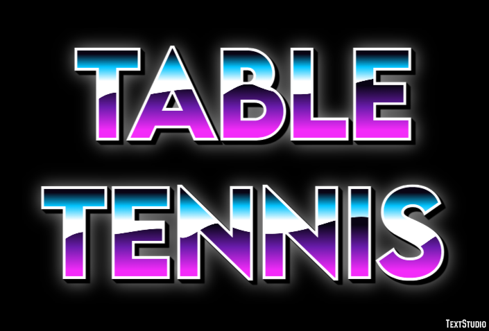 Table Tennis Text Effect